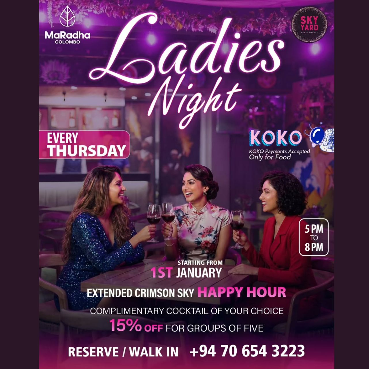 GIRLS' NIGHT OUT AT SKY YARD!