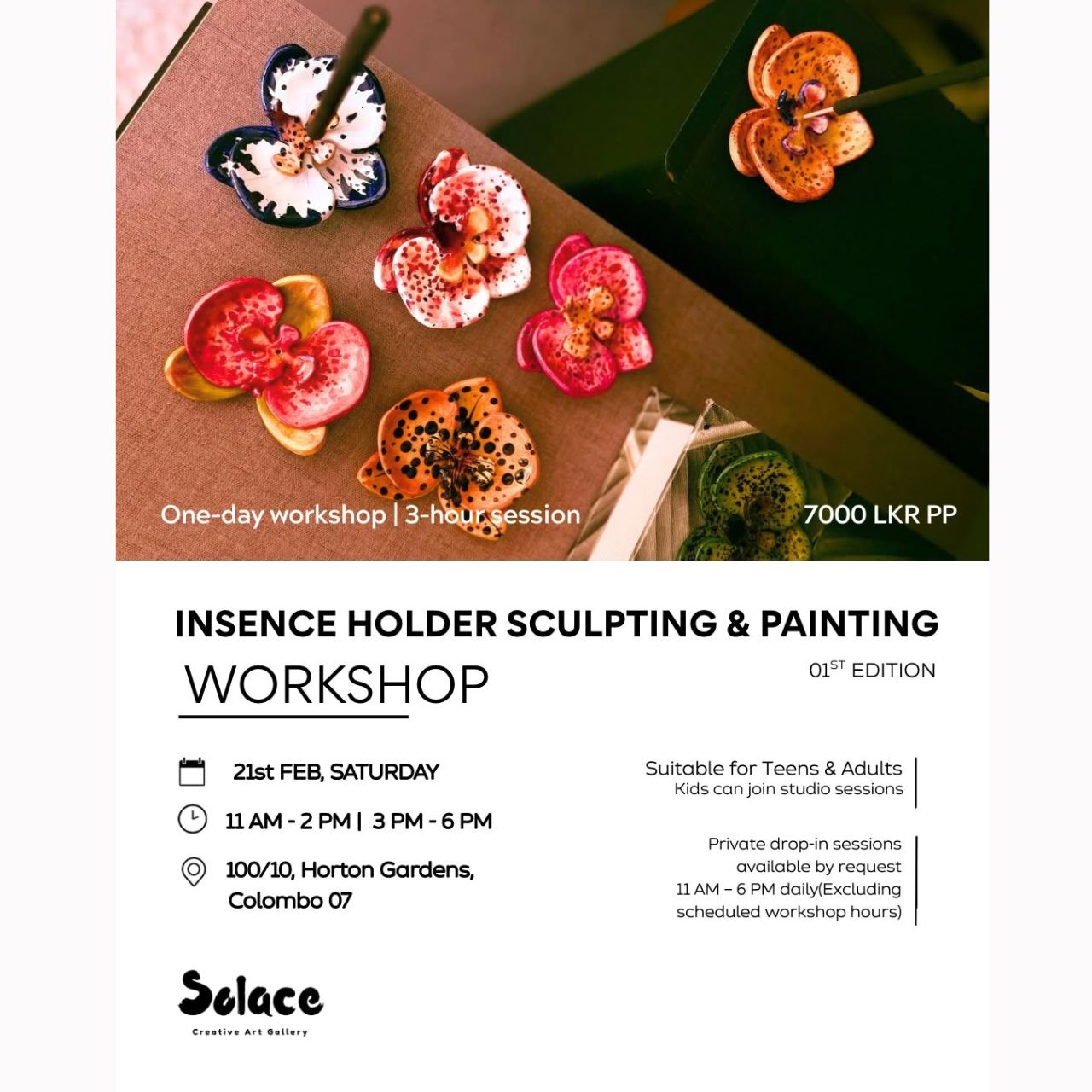 Incense Holder Sculpting & Painting Workshop
