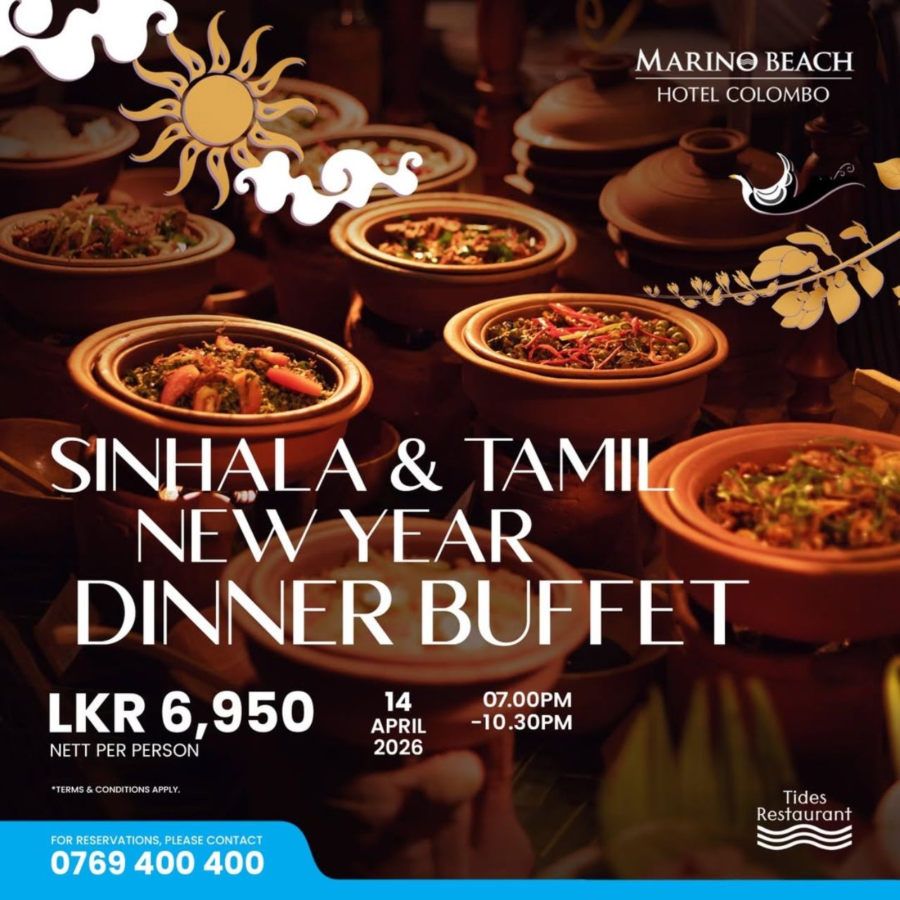 Sinhala & Tamil New Year Dinner Buffet at Marino Beach Hotel