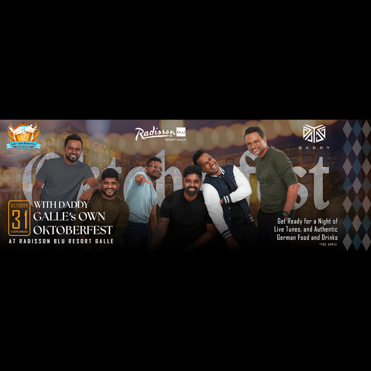Galle's Own Oktoberfest 2026 At Radisson Blu Resort Galle