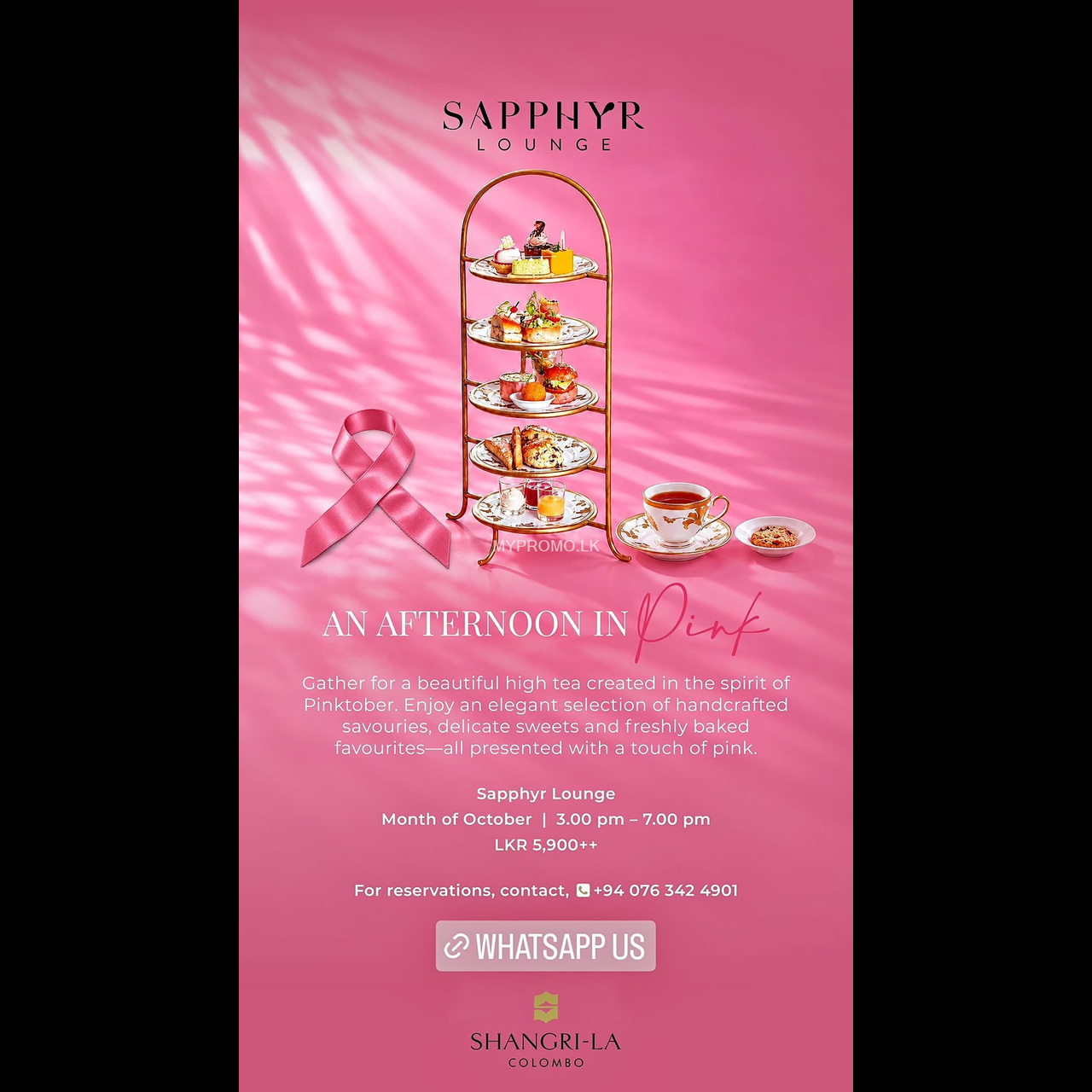 Pinktober High Tea — Shangri-La Colombo