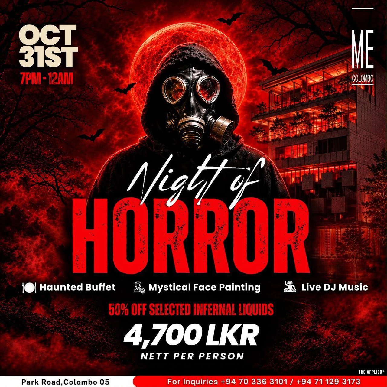 Night of Horror — ME Colombo
