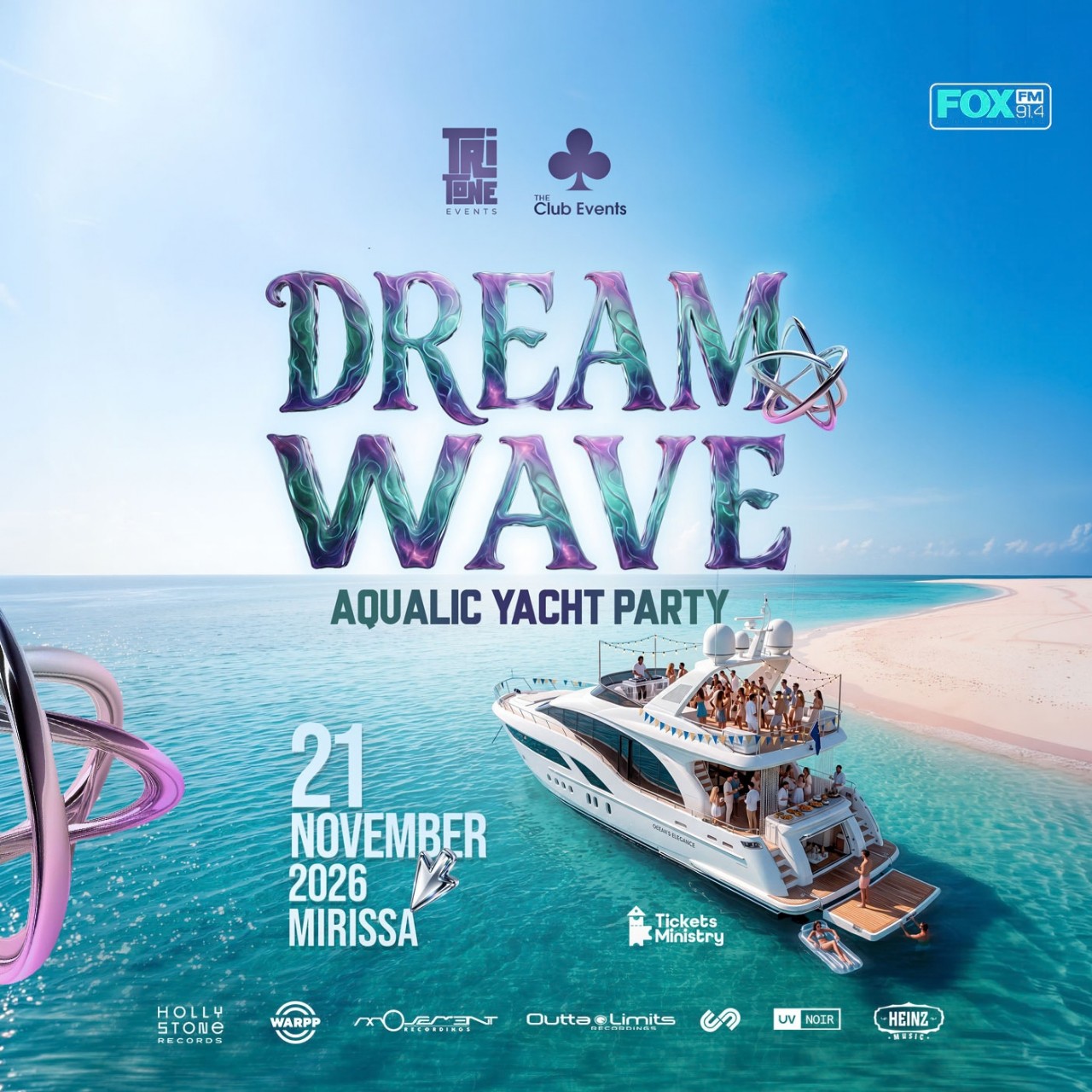 DREAM WAVES AQULIC YACHT PARTY