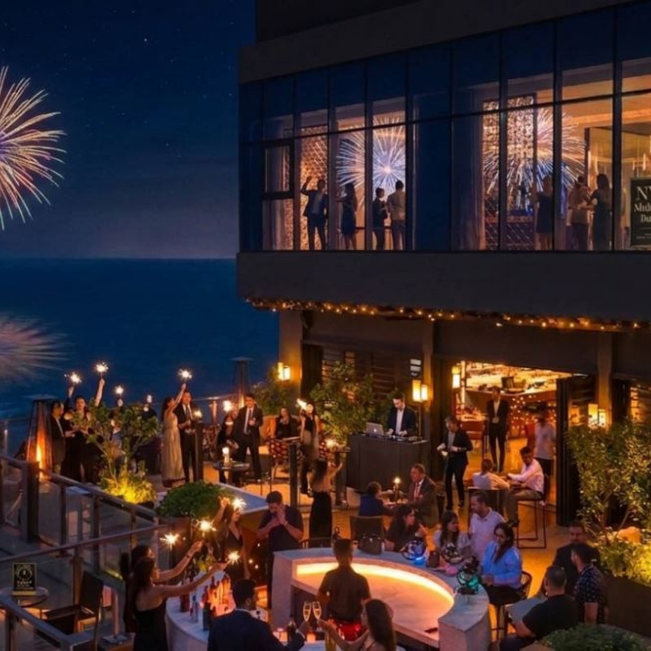 Rooftop Celebration — New Year’s Eve — Amari Colombo